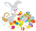 Easter Bunny painter Royalty Free Stock Photo