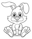 Easter Bunny Rabbit Cartoon Royalty Free Stock Photo