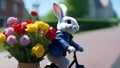 The Easter Bunny Rides A Bicycle.