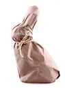 Easter bunny surprise wrapped in brown paper Royalty Free Stock Photo