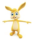Easter Bunny with Tpose Royalty Free Stock Photo