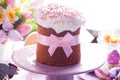 Easter cake with bow Royalty Free Stock Photo