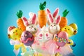 Easter cake pops Royalty Free Stock Photo