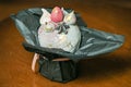 Easter Cake - Russian and Ukrainian Traditional Kulich, Paska Easter Bread. Selective focus Royalty Free Stock Photo