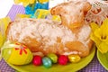 Easter cake in the shape of lamb Royalty Free Stock Photo