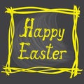 Easter card with creative text Royalty Free Stock Photo