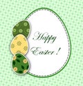 Easter card with decorative eggs