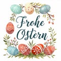 Easter card designs. Text on German \