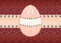 Easter card with the egg form 2