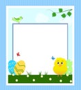 Easter card with text frame