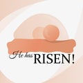 Easter cards with quote he is risen