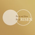 Easter cards with quote he is risen