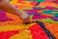 Easter carpets in antigua guatemala Royalty Free Stock Photo