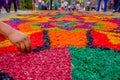 Easter carpets in antigua guatemala Royalty Free Stock Photo