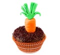 Easter Carrot cupcake Royalty Free Stock Photo