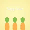 Easter carrots bed Royalty Free Stock Photo