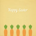 Easter carrots bed Royalty Free Stock Photo