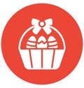 Basket, easter Isolated Vector icon which can easily modify or edit Royalty Free Stock Photo