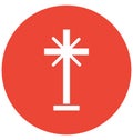 Christian cross, christianity Isolated Vector icon which can easily modify or edit Royalty Free Stock Photo