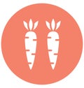 Carrots, fruit Isolated Vector icon which can easily modify or edit Royalty Free Stock Photo