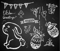 Easter on the chalkboard