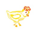 Easter chick isolated Royalty Free Stock Photo