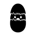 Easter Chicken In Egg Icon Royalty Free Stock Photo
