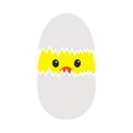 Easter Chicken In Egg Icon Royalty Free Stock Photo