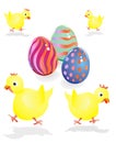 Easter chickens Royalty Free Stock Photo