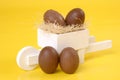 Easter chococart Royalty Free Stock Photo