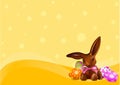 Easter Chocolate bunny background