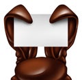 Easter Chocolate Rabbit Sign