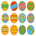 The easter egg multi color for holiday concept