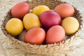 Easter colorful eggs