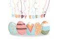 Happy Easter, eggs Royalty Free Stock Photo