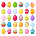 Easter colorful eggs. Vector illustration. Royalty Free Stock Photo