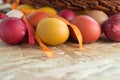 Easter colorful eggs