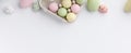 Easter composition on white backgrount Royalty Free Stock Photo