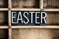 Easter Concept Metal Letterpress Word in Drawer