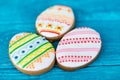 Easter cookies, three small cookies