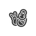 Easter Cookies vector icon