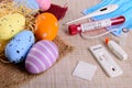 Easter in coronavirus quarantine season traditional eggs