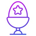 easter cup thin line icon Royalty Free Stock Photo