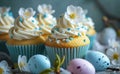 easter cupcakes with eggs and flowers easter cupcakes with eggs easter cupcakes and eggs