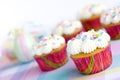 Easter Cupcakes With Sprinkles And Pastel Colors