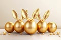 Easter day celebration, decoration, easter eggs, generative AI Royalty Free Stock Photo