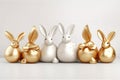 Easter day celebration, decoration, easter eggs, rabbit, generative AI Royalty Free Stock Photo