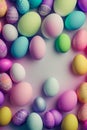 Colorful Easter Eggs Party Celebrations Background Royalty Free Stock Photo