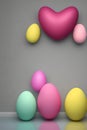 Colorful Easter Eggs Party Celebrations Background Royalty Free Stock Photo