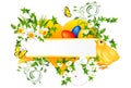 Easter decoration banner